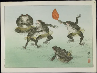 Frogs Wrestling, 1930